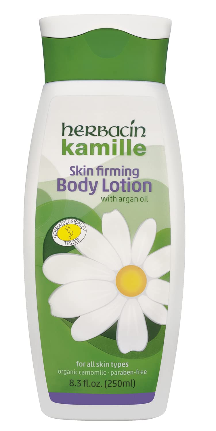 Herbacin Kamille Skin Firming Body Lotion With Argan Oil, 8.3 Oz For Women