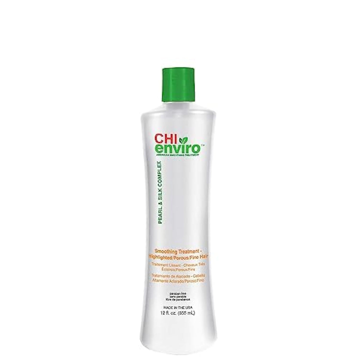 Chi Enviro Smooth Treatment For Highlighted Fine Hair, 12 Fl Oz - White & Green