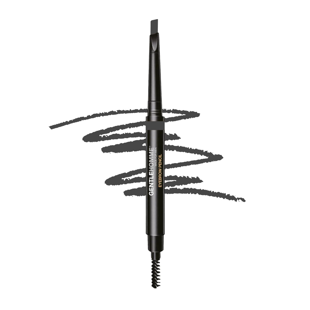 Gentlehomme Eyebrow Pencil For Men - 2-In-1 Brush & Ultra-Thin Gray Pencil - Long-Lasting