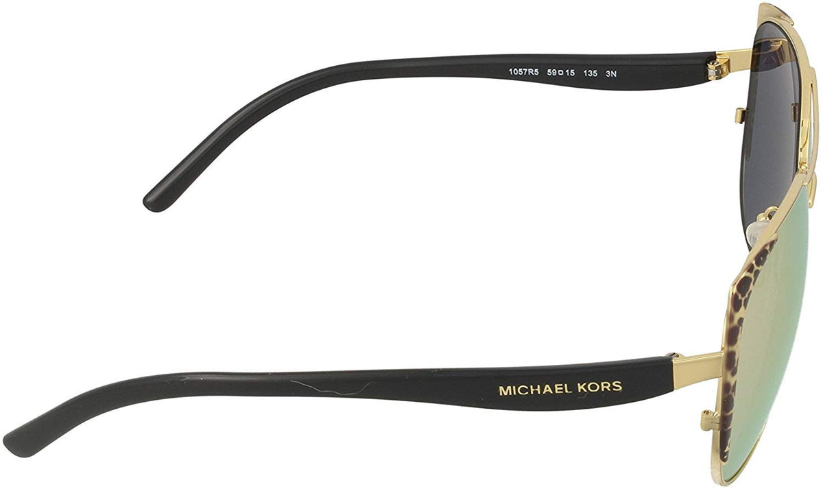 Michael Kors Mk1005+ Eyewear With Designer Care Kit - Sadie I Black Gold Leopard/Black, 59Mm