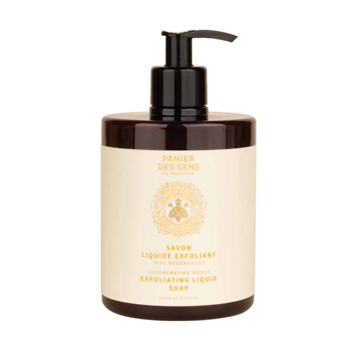 Panier Des Sens Honey Exfoliating Liquid Hand Wash - 97% Natural, Moisturizing Soap - 16.9 Fl.