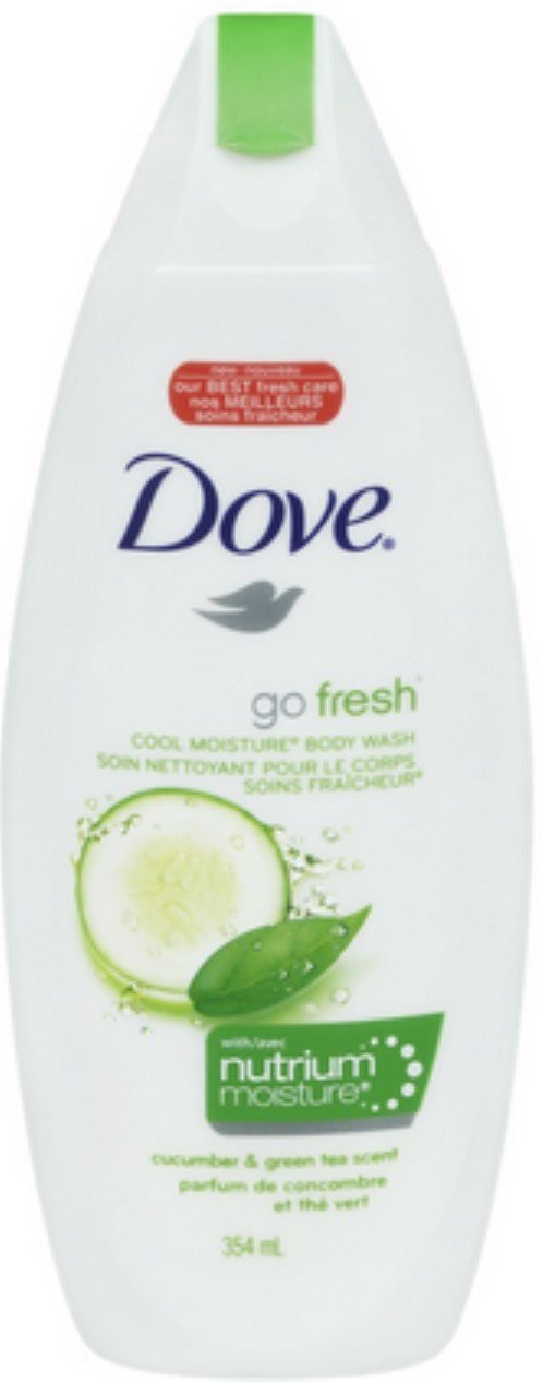 Dove Go Fresh Body Wash, Cool Moisture, Cucumber & Green Tea, 12 Oz (Pack Of 12)