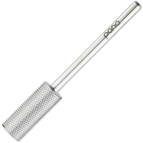 Pana Silver Small Barrel Nail Drill Bit - Extra Fine Grit For Acrylic & Hard Gel Manicure