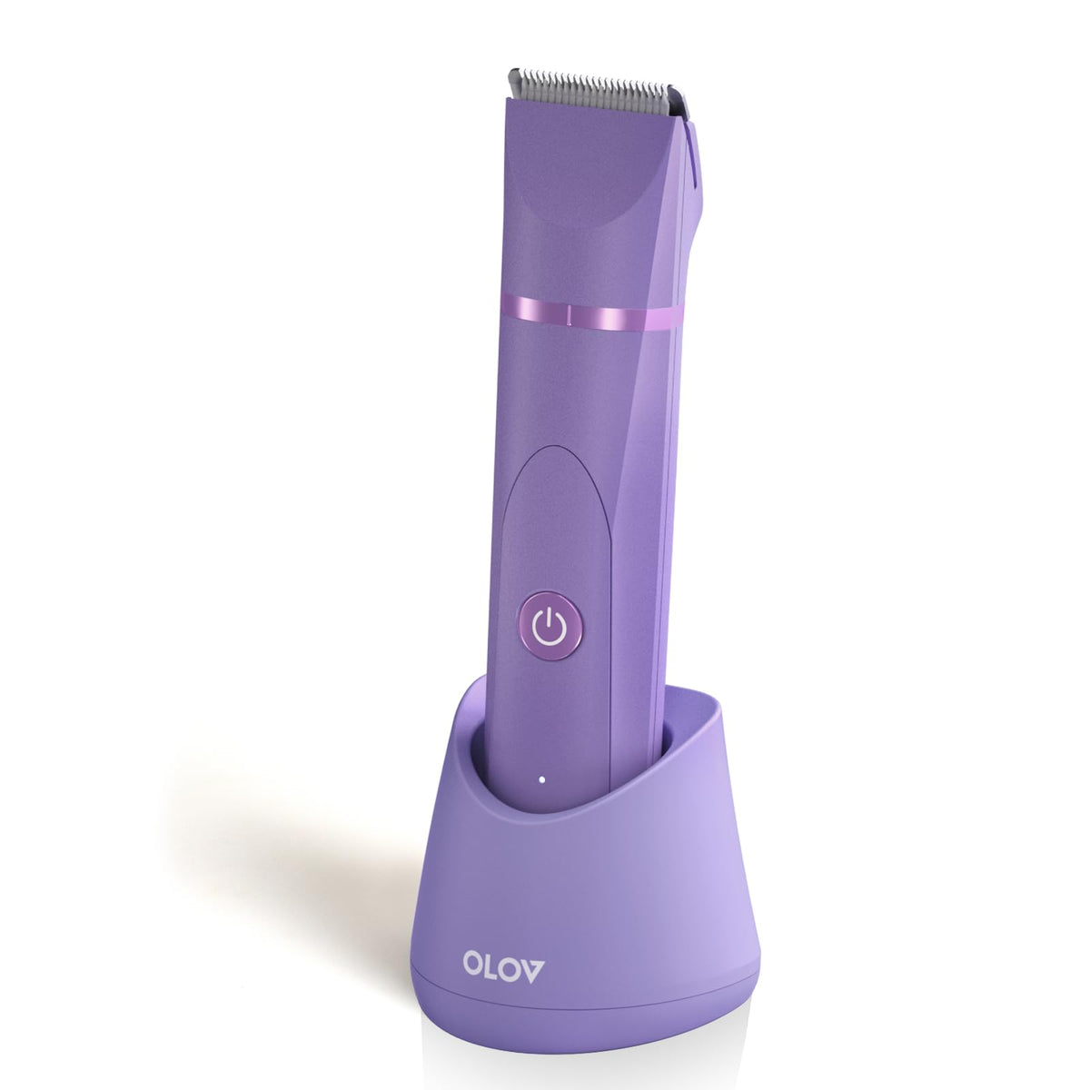 Olov Electric Body Hair Trimmer - Waterproof Groin & Bikini Trimmer For Men & Women, Bright Purple