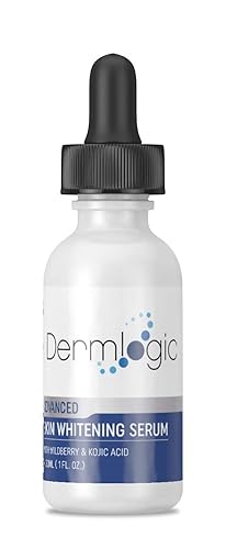 Dermlogic Dark Spot Corrector Serum - Fades Sun, Age, Acne Marks with Kojic & Hyaluronic Acid, 1 Fl Oz