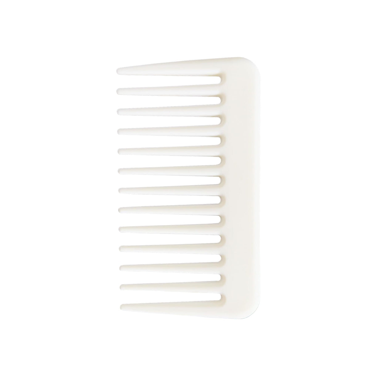 Denlydom Mini Wide Tooth Comb - Portable Hair Detangling & Beard Comb For Men & Women, White