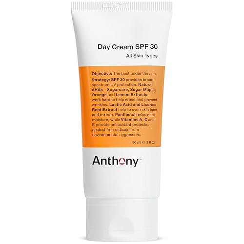 Anthony Day Cream Spf 30 Men'S Moisturizer - Anti-Aging, Lightweight, Non-Comedogenic, 3 Oz