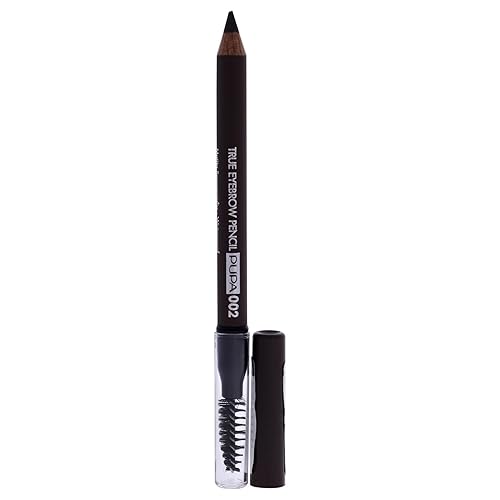 Pupa Milano True Eyebrow Pencil Waterproof - 002 Brown, 0.02 Oz for Perfectly Defined Brows