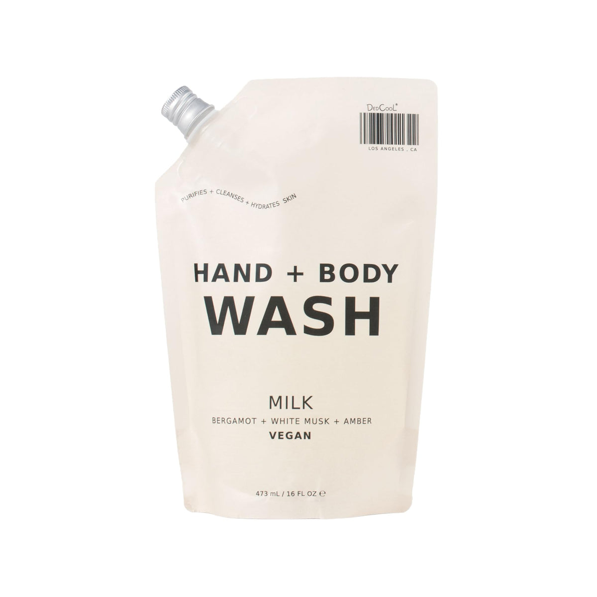 Dedcool Hand + Body Wash Refill 16 Fl Oz - Vegan, Cruelty-Free, Hydrating Cleanser, Luxury Fragrance