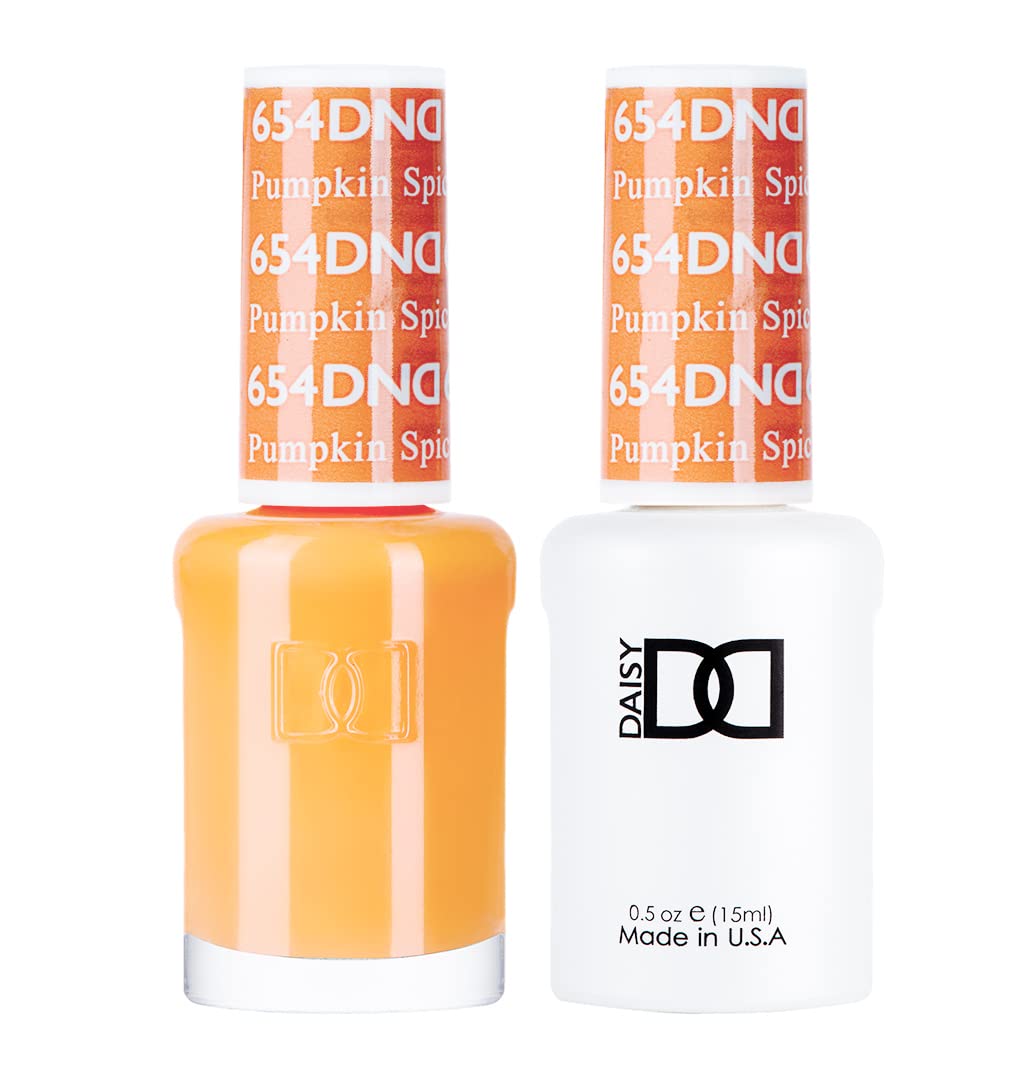 Daisy Dnd Gel Polish Set - Pumpkin Spice Uv/Led Gel & Air Dry Nail Lacquer, 0.5 Fl Oz