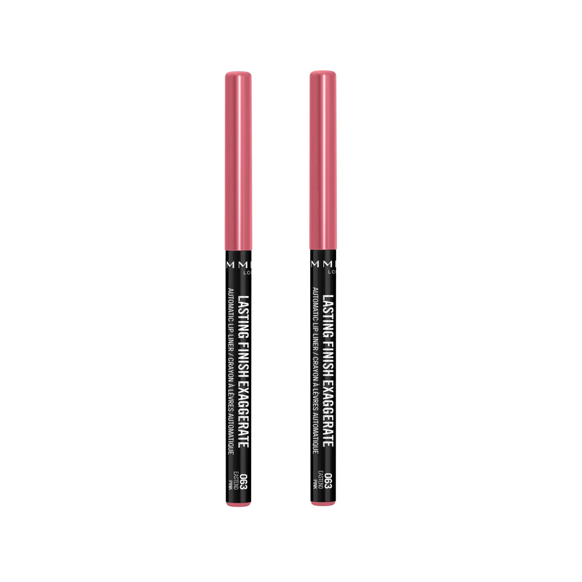 Rimmel Exaggerate Lip Liner - Eastend Snob, 2 Count - Perfect For Precise Lip Definition