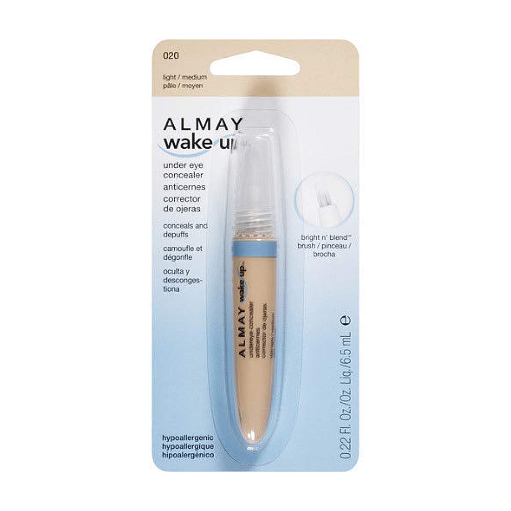 Almay Wake Up Undereye Concealer, Light Medium, 0.22 Fl Oz - Brighten & Conceal Dark Circles