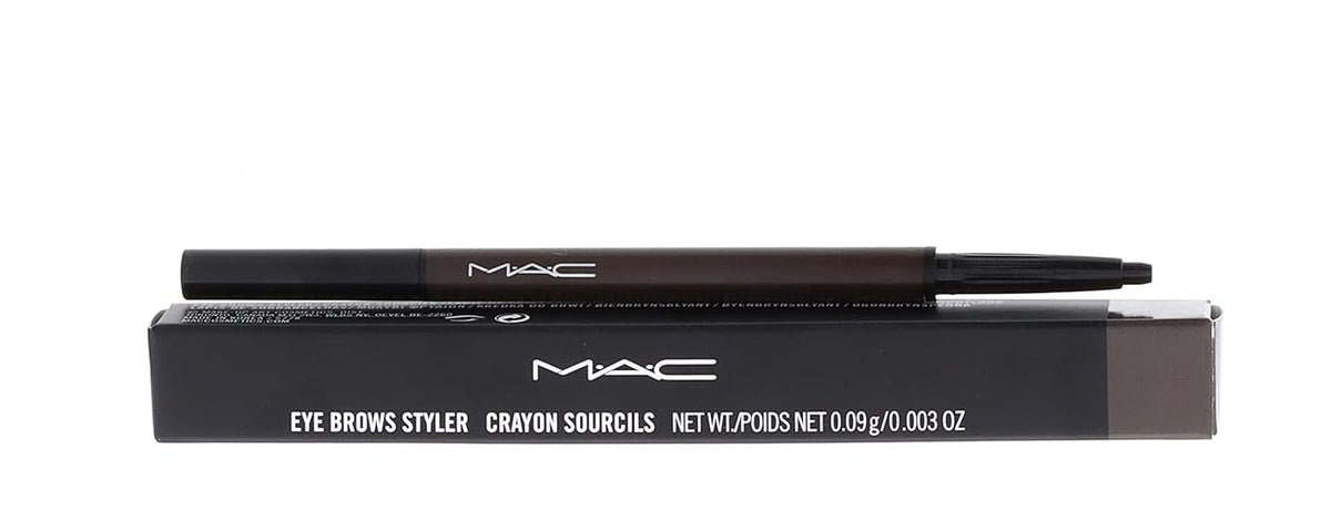 Mac Eye Brows Styler Spiked - Deep Brown, 0.03 Oz Brow Pencil For Perfect Eyebrows