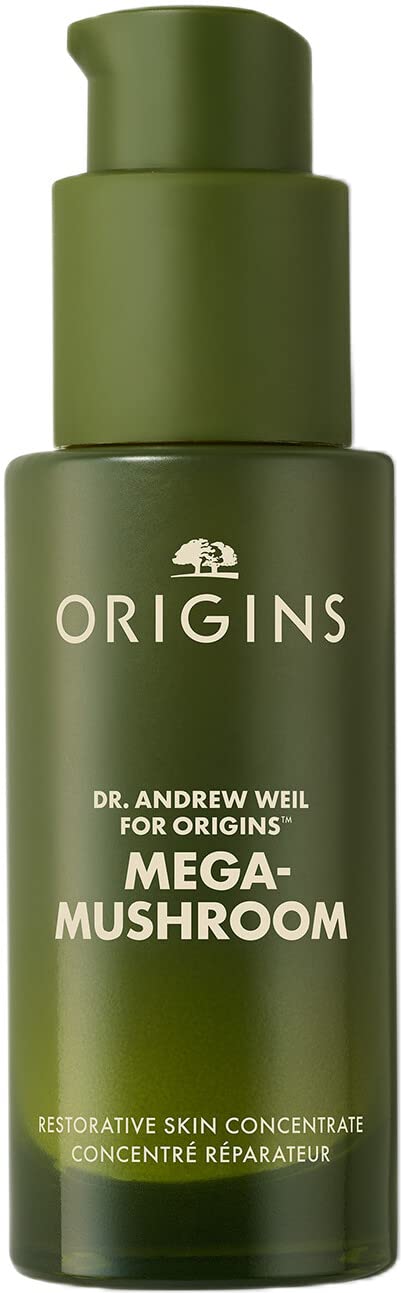 Origins Mega-Mushroom Serum - Reduces Redness, Strengthens Skin Barrier, 1 Fl Oz