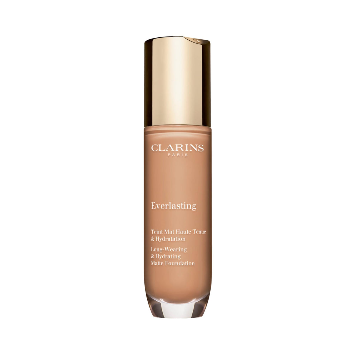 Clarins Everlasting Foundation 1 Fl Oz - Full Coverage, Matte Finish, Transfer-Proof, Amber 112C