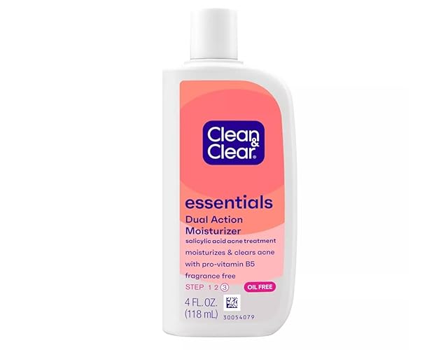 Clean & Clear Dual Action Oil-Free Moisturizer 4 Oz - Pack Of 10, Hydrating Acne Solution