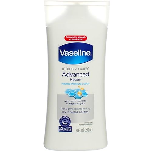 Vaseline Intensive Rescue Moisture Body Lotion, 10 Fl Oz, Unisex Hydrating Skin Care