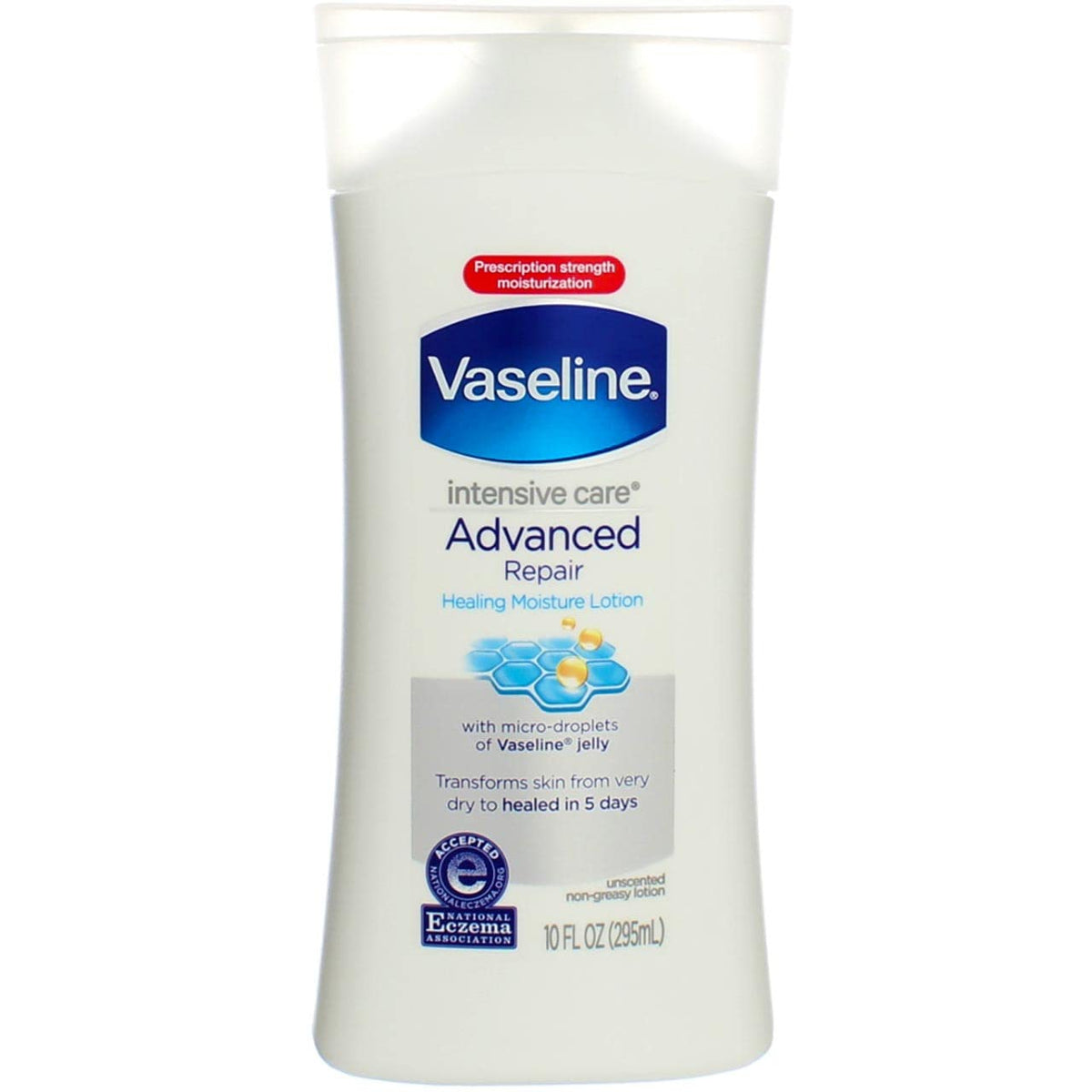 Vaseline Intensive Rescue Repairing Moisture Lotion, Fragrance-Free, 10 Oz (Pack Of 6)