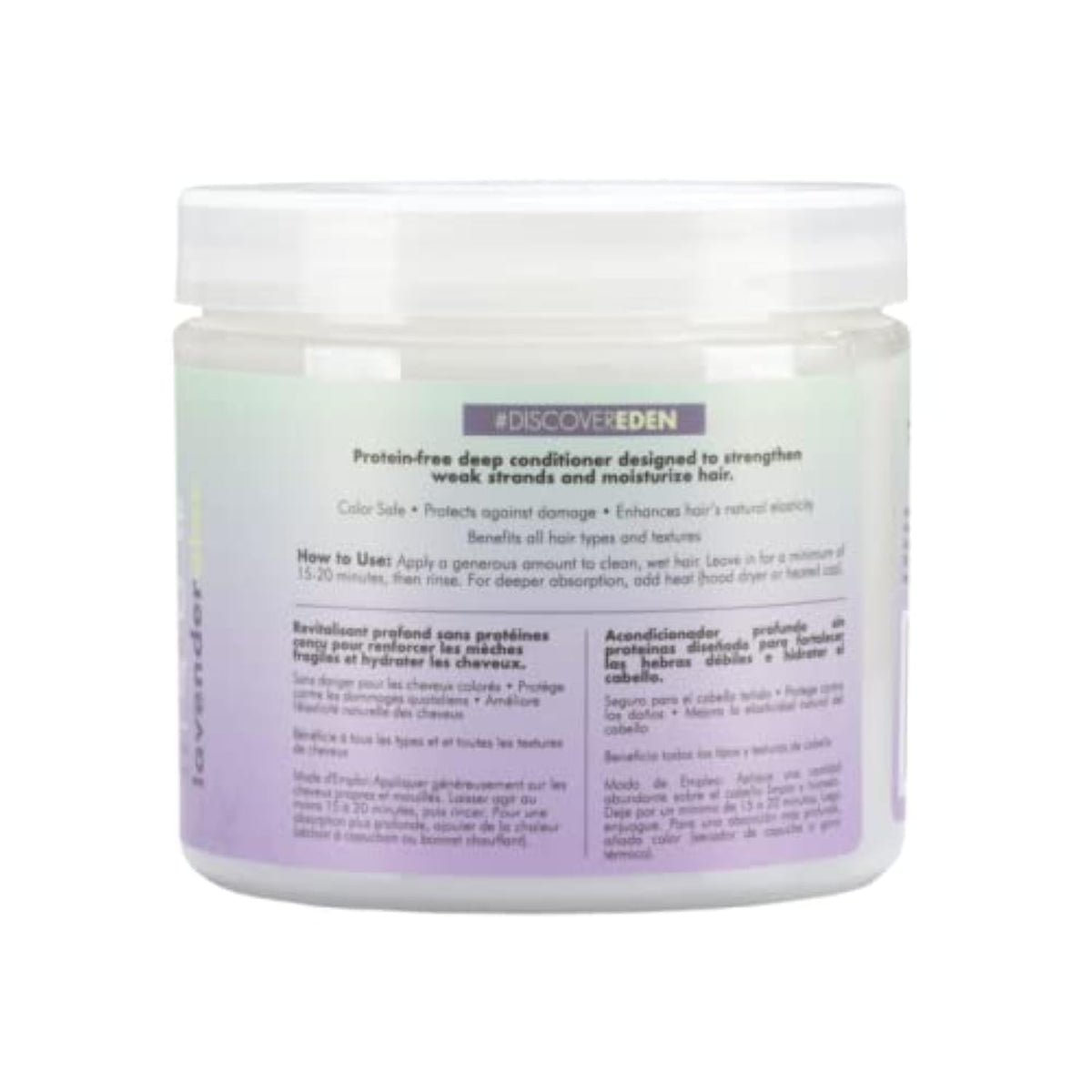 Eden Bodyworks Lavender Aloe Deep Conditioner - Anti-Breakage Hair Treatment, 16 Oz