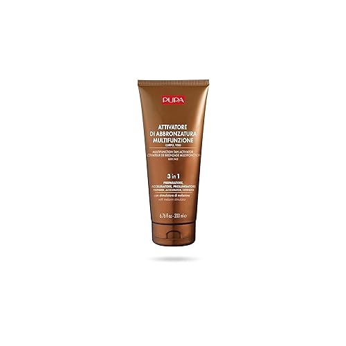 Pupa Milano Tanning Activator Cream - Quick Bronzing For Face & Body With Almond Oil & Shea Butter