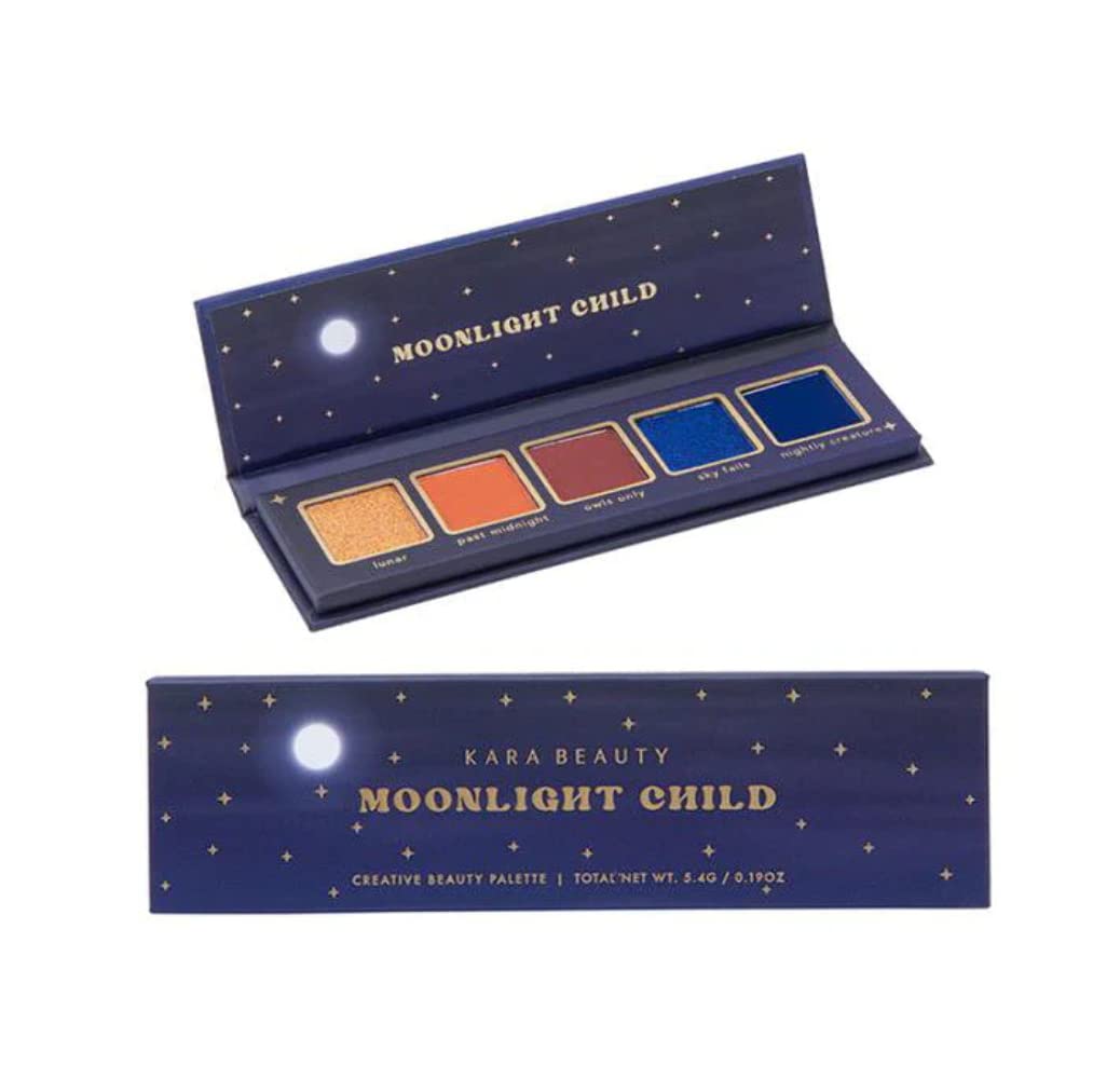 Kara Beauty Moonlight Child Vegan 5-Shade Multi-Finish Creative Beauty Palette - 0.19Oz