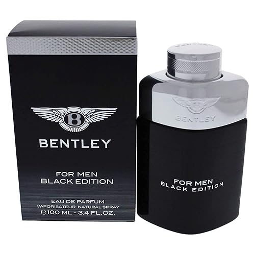 Bentley Black Edition Men EDP Spray, 3.4 oz - Luxurious Fragrance for Men, Elegant Scent, Perfect for Day & Night Use