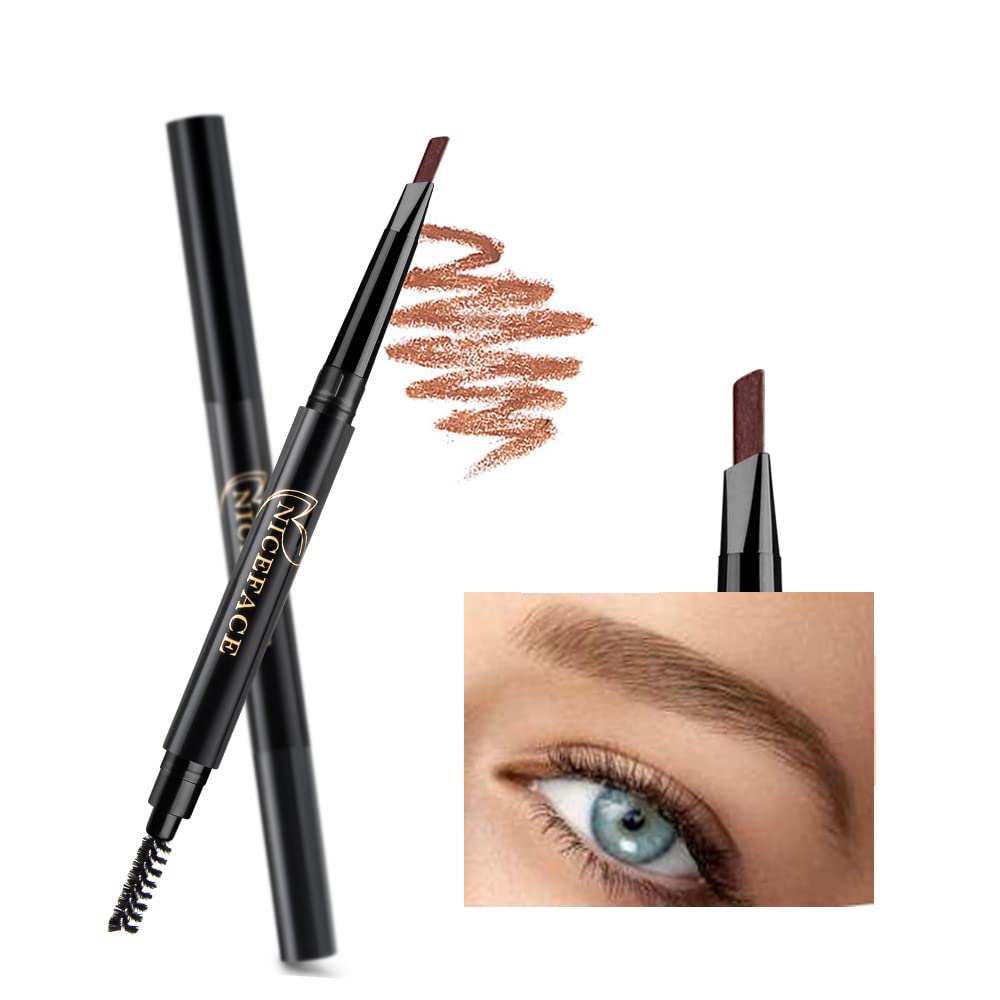 Niceface Light Brown Eyebrow Pencil - Double Ended, Waterproof, Precision, Cruelty Free