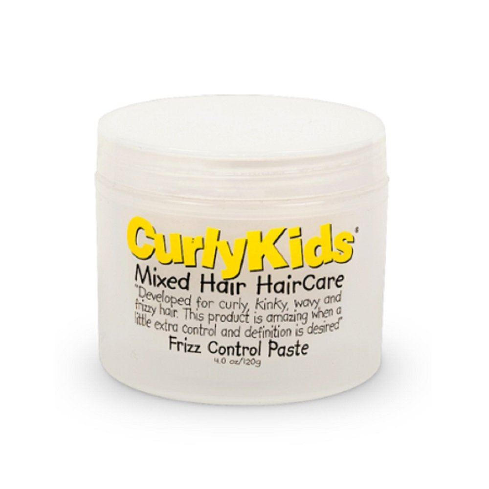 Curlykids Frizz Control Paste - 6 Oz, Defrizzing Hair Styling Cream For Curly Hair