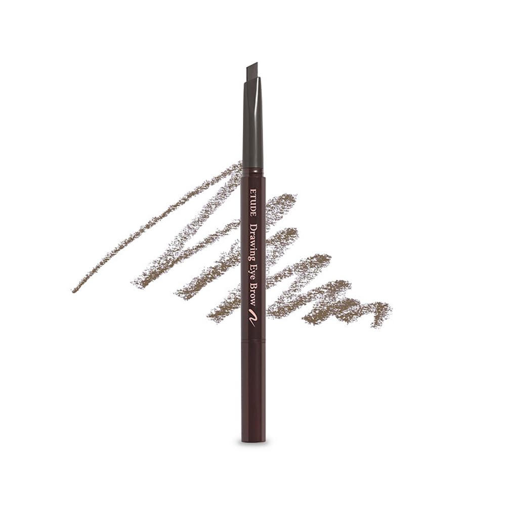 Etude Drawing Eye Brow Pencil - Gray Brown, Long-Lasting, Soft Natural Look, Kbeauty