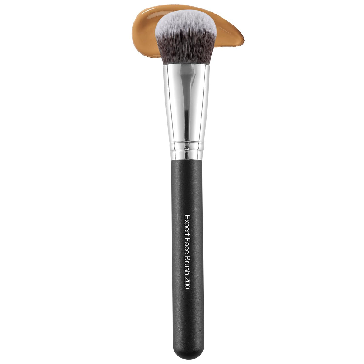 ENERGY Foundation Brush - Expert Face Makeup Brush for Liquid & Cream, Vegan Bristles, Black