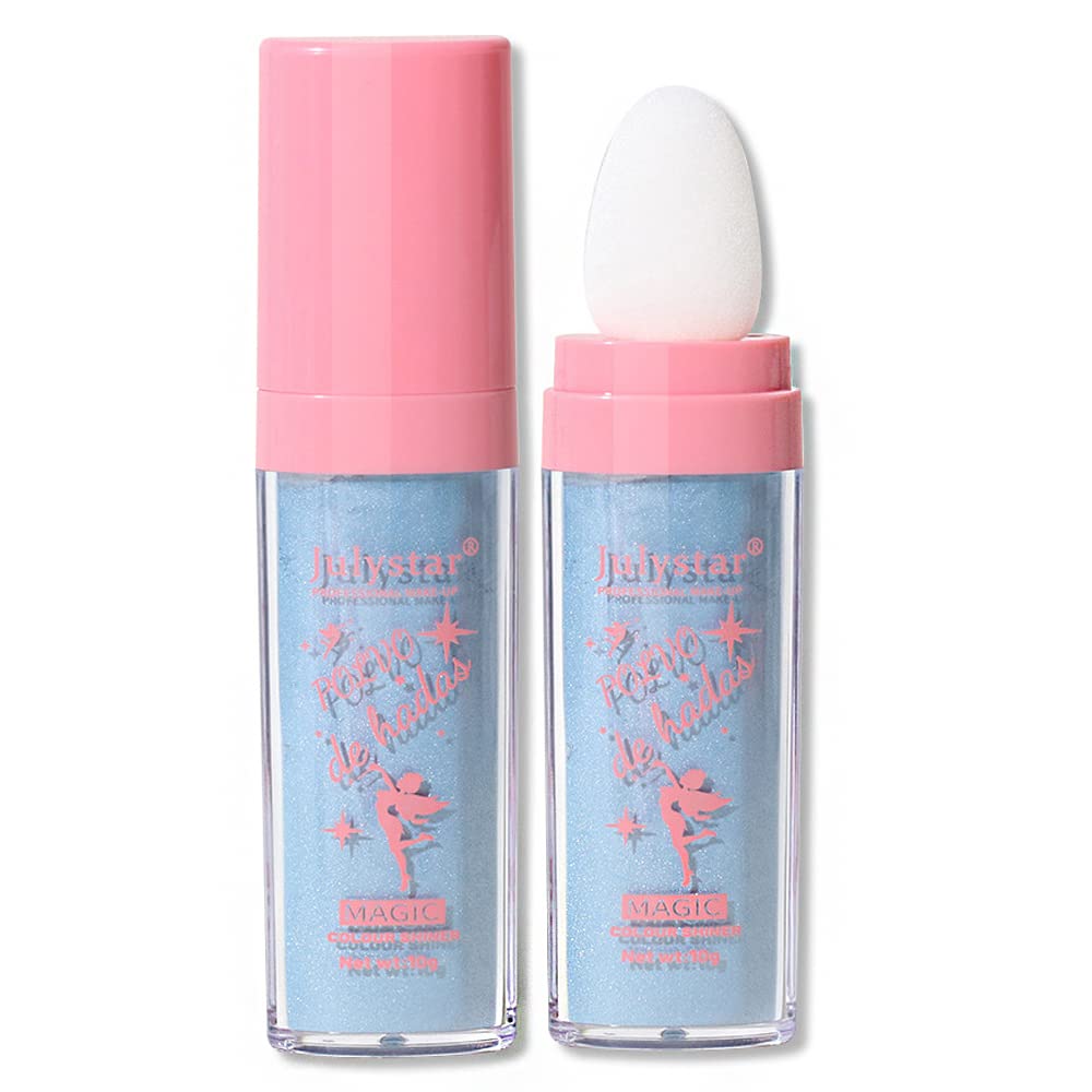 Gl-Turelifes Sky Blue Highlighter Powder Stick - Glitter Loose Makeup For Eyes, Face, Body