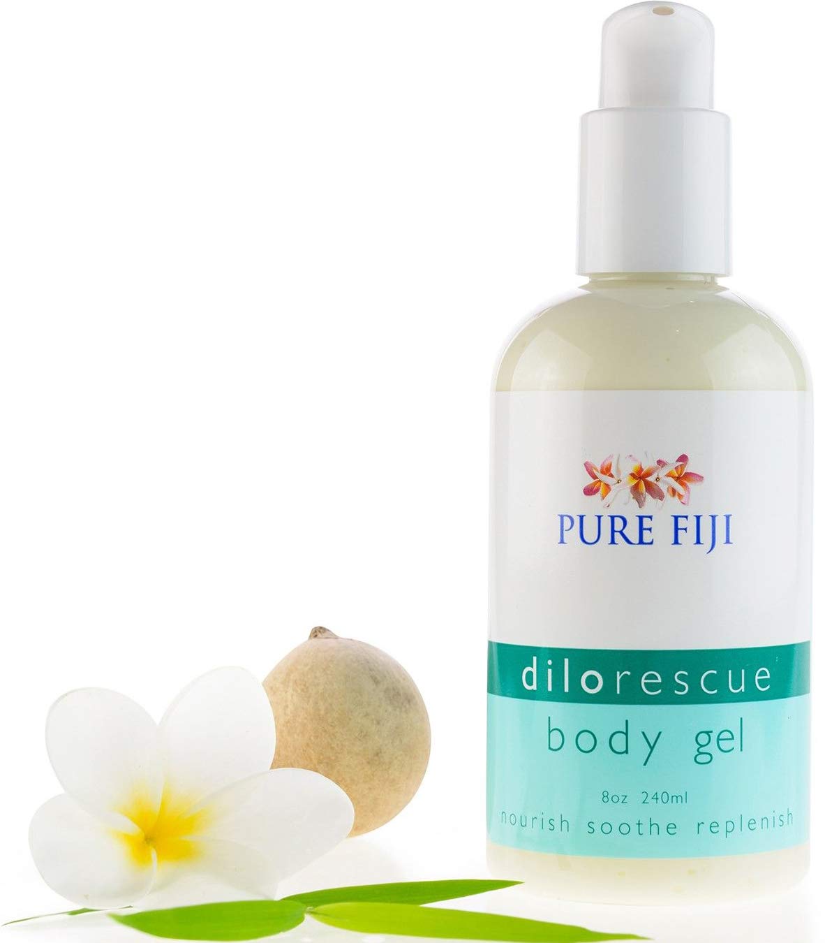 Pure Fiji Dilo Rescue Gel Moisturizer, 8 Oz Hydrating Gel-Cream For Dry Skin, Unisex