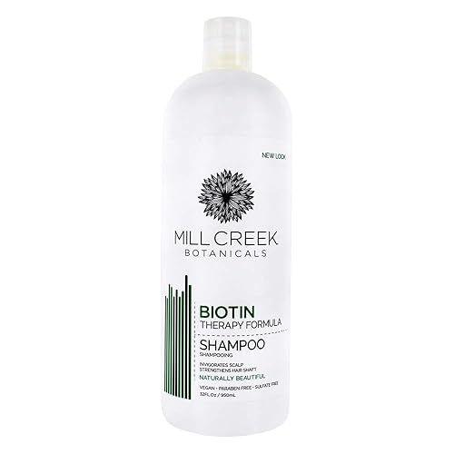 Mill Creek Botanicals Biotin Therapy Shampoo - 32 Fl Oz - Hair Growth & Strengthening Formula