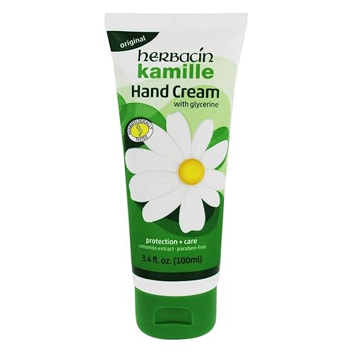 Herbacin Kamille Hand Cream, 3.4 Fl Oz, Moisturizing, Pack Of 3, Green, Silicone