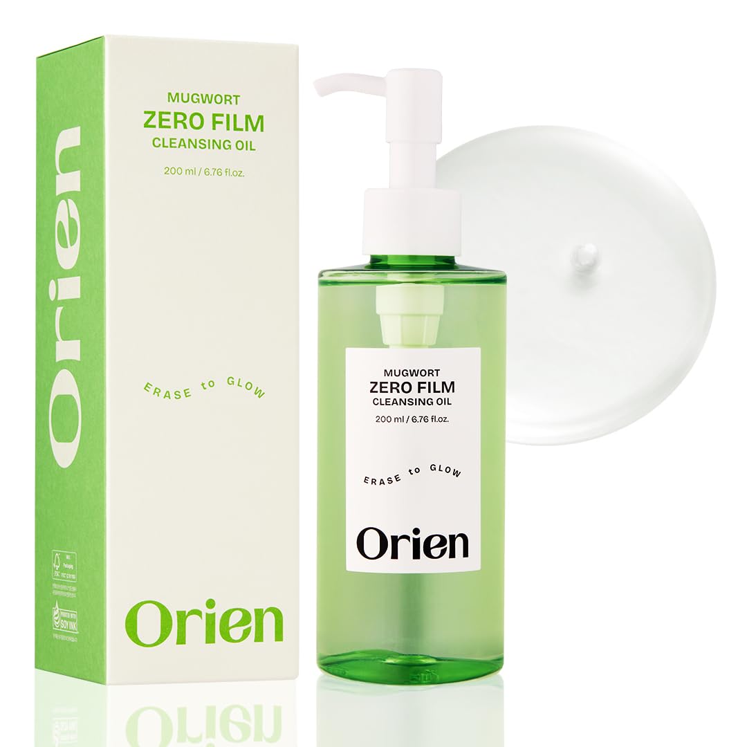 Orien Mugwort Cleansing Oil 6.76 Fl. Oz. | Daily Makeup & Blackhead Removal, Korean Skincare