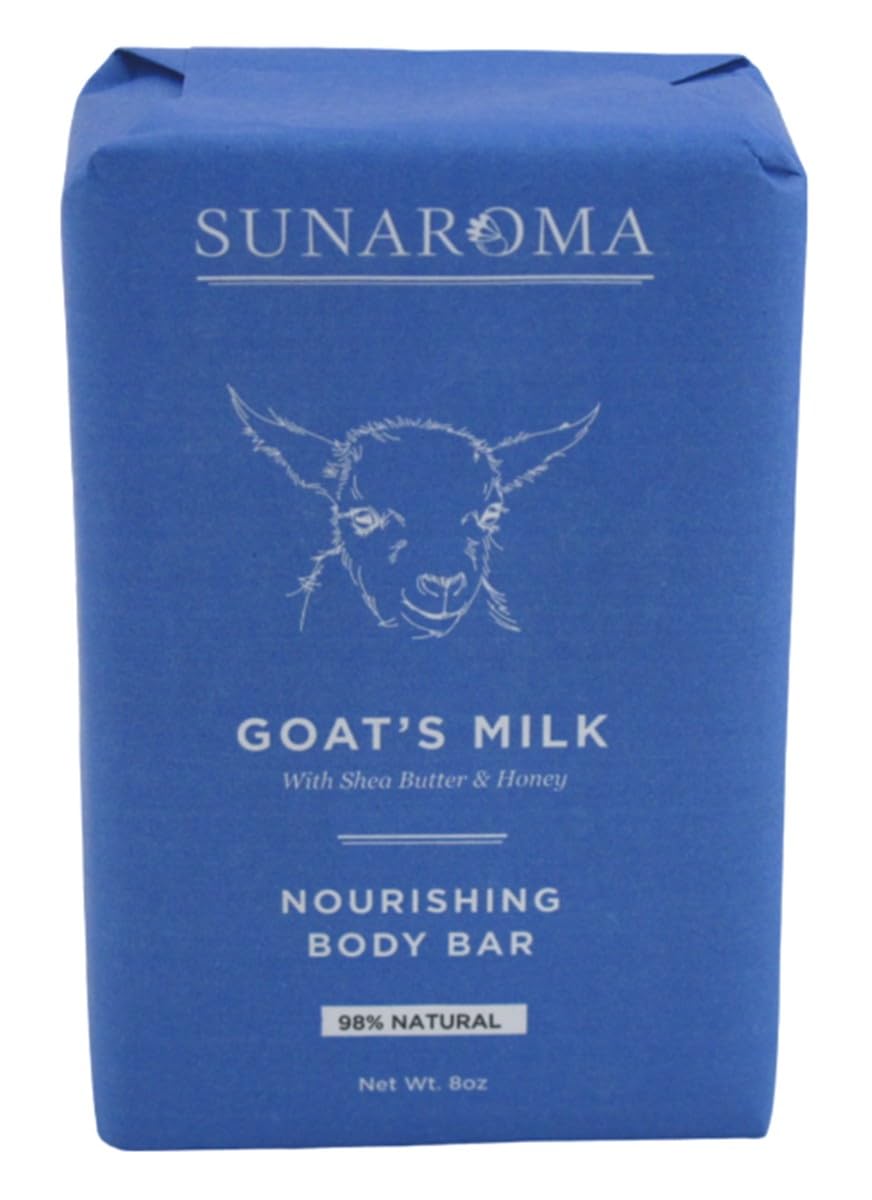 Sunaroma Goat'S Milk Conditioning Bar Soap, 8 Oz - Moisturizing, Pack Of 3