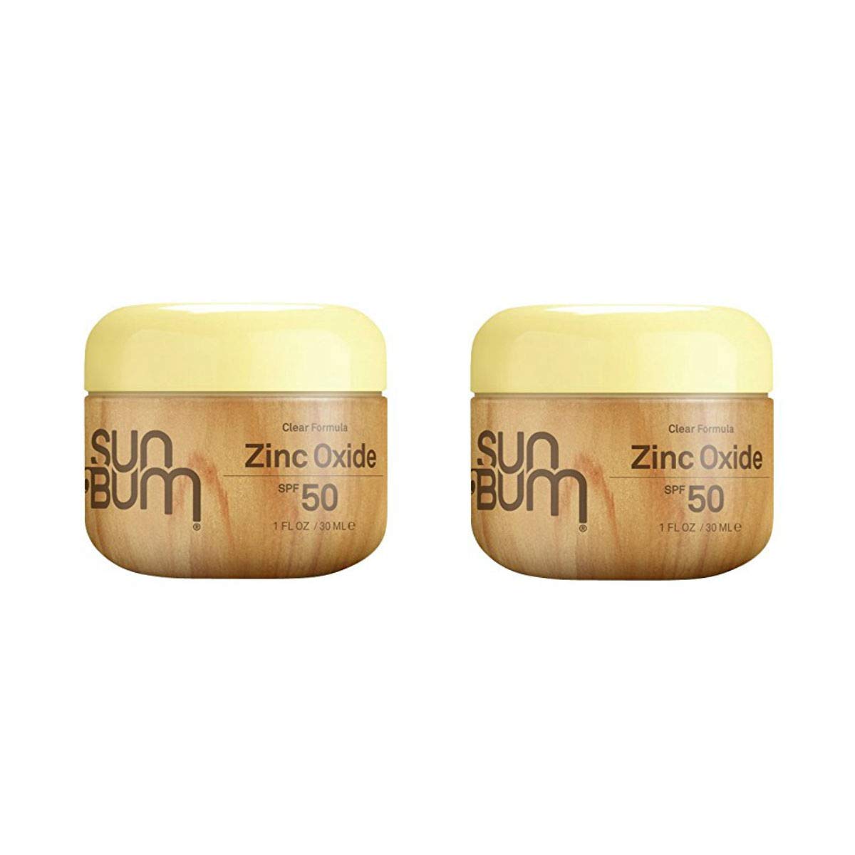 Sun Bum Sunscreen Clear Zinc Spf 50, Vegan, Reef Friendly, 1 Oz, Pack Of 2, Broad Spectrum Uva/