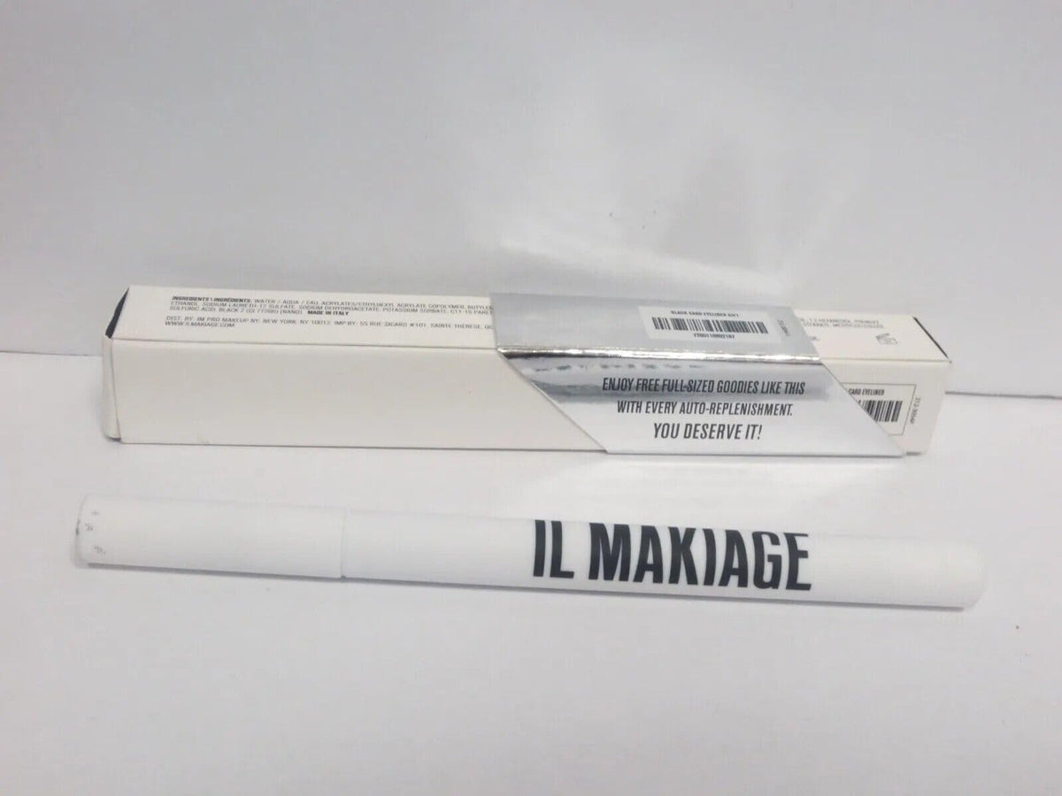 Il Makiage Black Card Waterproof Liquid Eyeliner - Black - 0.05 Fl Oz - Long Lasting