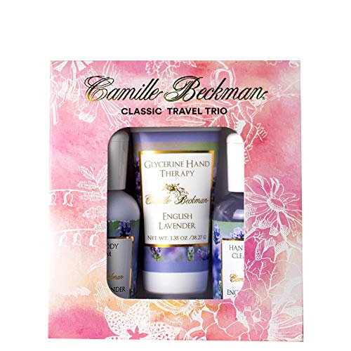 Camille Beckman English Lavender Travel Trio: Hand Therapy, Body Cream & Cleansing Gel