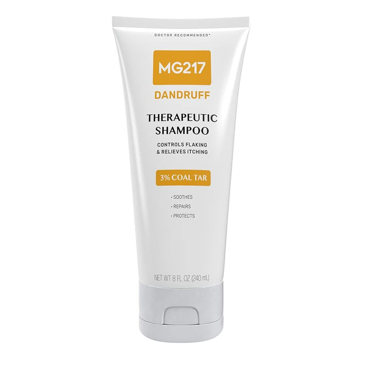 Mg217 Dandruff Shampoo, 3% Coal Tar, Controls Flaking & Relieves Itchy Scalp - 8 Oz Tube