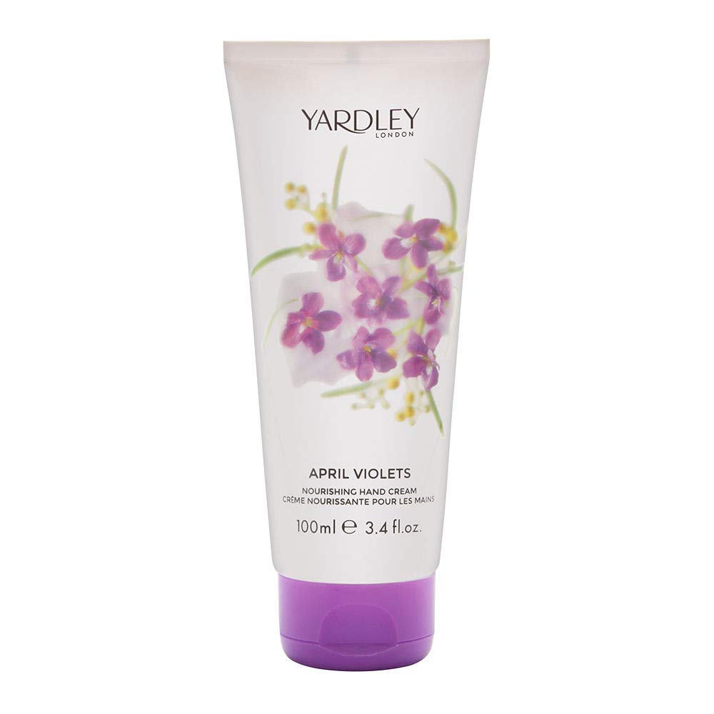 Yardley London April Violets Hand Cream 3.4 Oz - Nourishing Moisturizer For Soft Skin