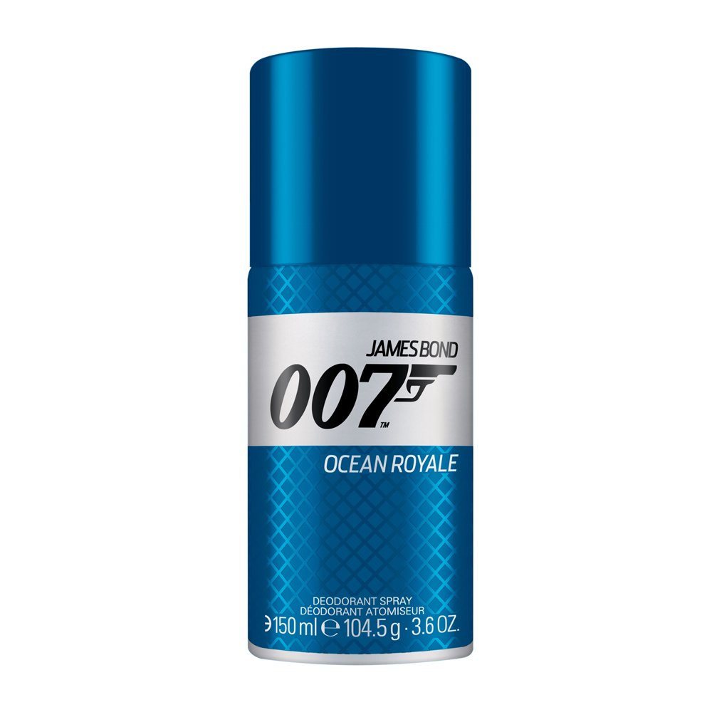 James Bond 007 Ocean Royale Deodorant Spray, 5 Oz - Fresh Scent, Long-Lasting Protection