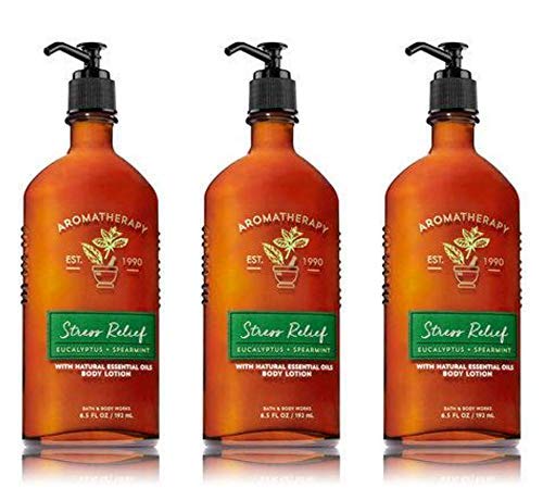 Bath & Body Works Eucalyptus Spearmint Lotion, 3 Pack (6.7 Fl Oz Each) - Stress Relief