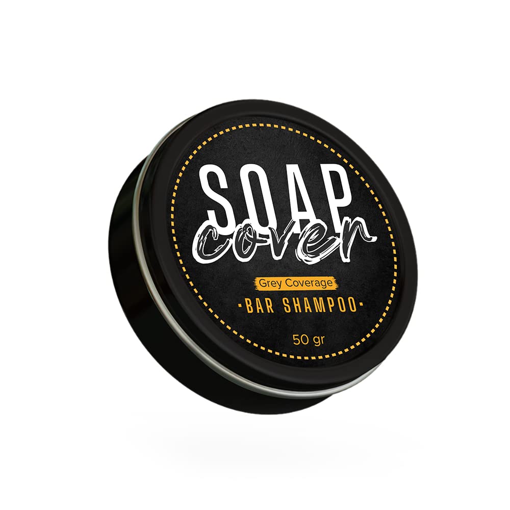 Soap Cover Gray Hair Coverage Bar Soap - Hair Darkening Compressed Soap, 1.7 Oz