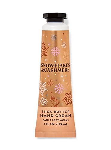 Bath & Body Works Snowflakes & Cashmere Shea Butter Hand Cream 1Oz - Travel Size Moisturizer