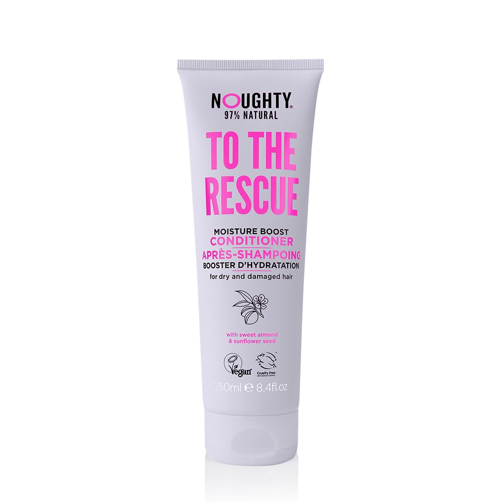 Noughty 97% Natural Moisture Boost Conditioner - Sulphate Free Vegan Haircare, 250Ml