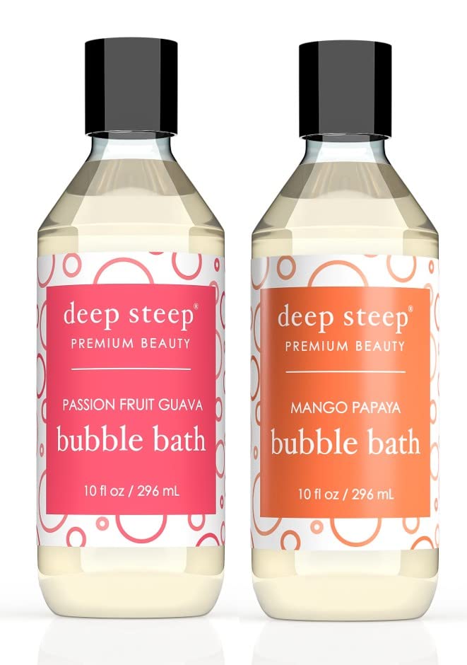 Deep Steep Energizing Bubble Bath, 10Oz Pack Of 2 - Relaxing Bath Soak For Refreshing Experience