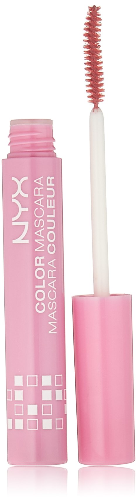 Nyx Professional Makeup Color Mascara - Pink Petals, 0.32 Fl Oz, Vibrant Eye Makeup