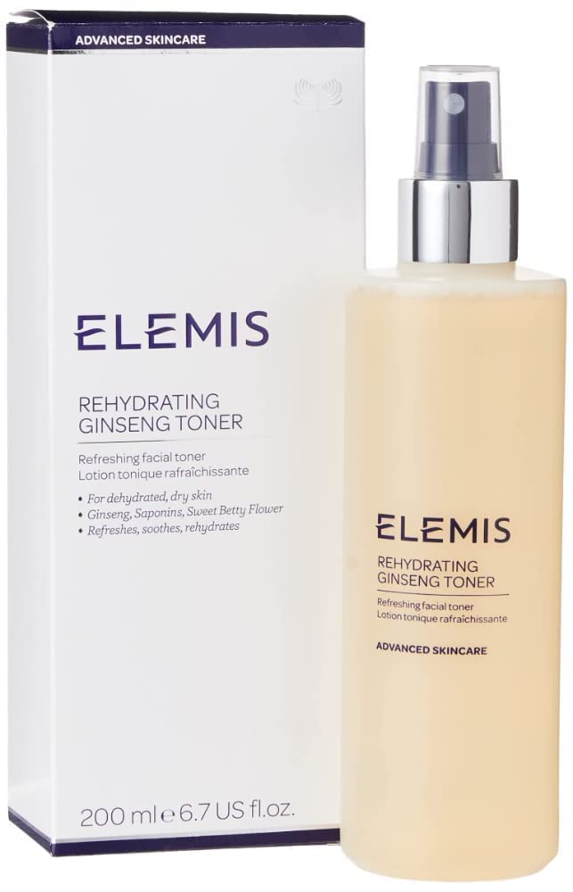 Elemis Rehydrating Ginseng Toner | Alcohol-Free Facial Treatment | 200 Ml For Radiant Skin