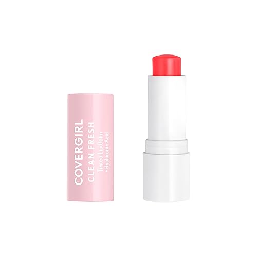 Covergirl Clean Fresh Tinted Lip Balm, Vegan, Hydrating, Life Is Pink, 0.14 Oz